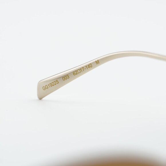 Gucci GG1922S 003 Sunglasses Endura Gold with Pearl Oval Frame, Brown Lenses main image 9
